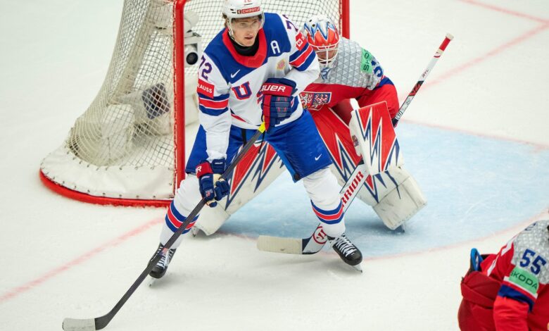 Nazar scores twice as US rallies past Czechs at ice hockey worlds, Austria makes playoffs Nazar scores twice as US rallies past Czechs at ice hockey worlds, Austria makes playoffs
