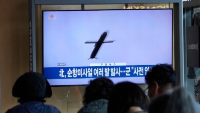 North Korea’s second naval destroyer is damaged in a failed launch attended by Kim