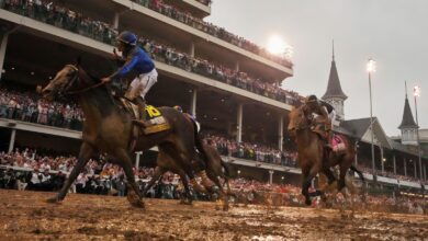 Plans are unclear for Kentucky Derby winner Sovereignty and others with the Preakness 2 weeks away