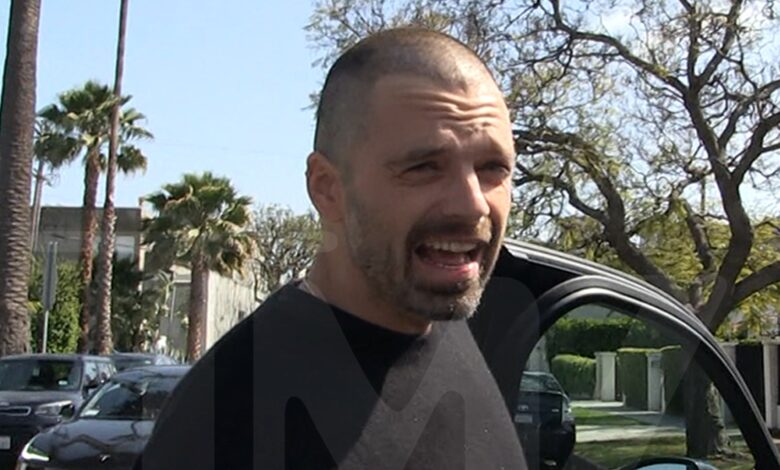 Sebastian Stan Says He Shaved Head for Role, Not Midlife Crisis Sebastian Stan Says He Shaved Head for Role, Not Midlife Crisis