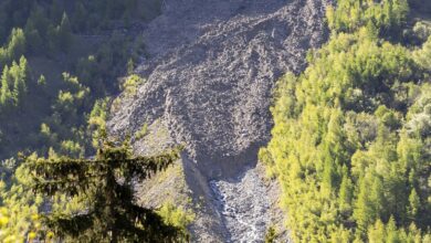 Swiss village evacuated because of mudslide threat