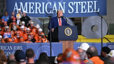 Trump says U.S. will double steel tariffs to 50%