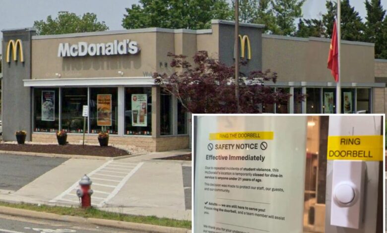 Virginia McDonald’s bans customers under the age of 21 from entering its restaurant Virginia McDonald’s bans customers under the age of 21 from entering its restaurant