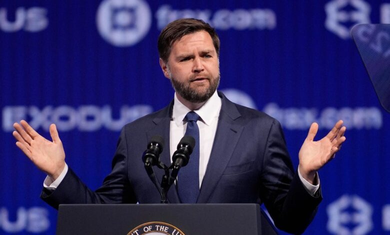 JD Vance says “crypto finally has a champion” in the White House during Bitcoin conference speech JD Vance says “crypto finally has a champion” in the White House during Bitcoin conference speech