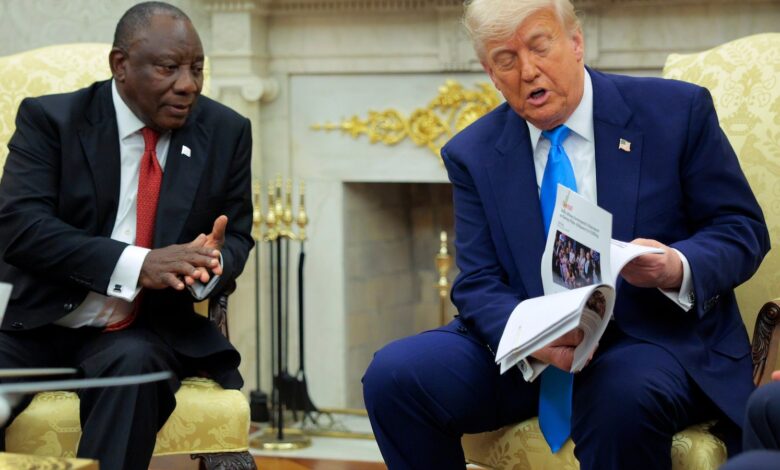 Trump showed old videos, took crosses out of context in South Africa genocide claims Trump showed old videos, took crosses out of context in South Africa genocide claims