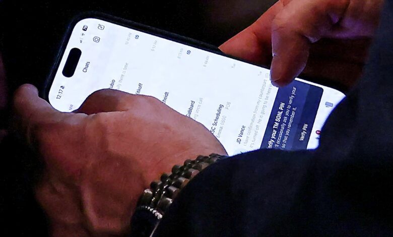 Waltz was photographed using Signal during Trump’s Cabinet meeting a day before his removal Waltz was photographed using Signal during Trump’s Cabinet meeting a day before his removal