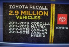 Toyota recalls 2.9 million vehicles over air bag issue