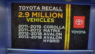 Toyota recalls 2.9 million vehicles over air bag issue