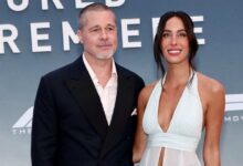 Brad Pitt and Ines de Ramon Attend Rare F1 Red Carpet Event