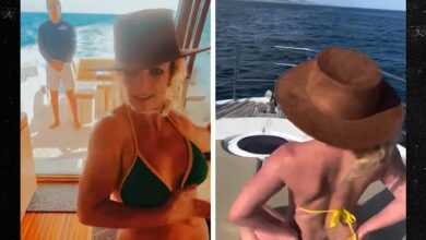 Britney Spears Sizzles in a Tiny Bikini While Dancing on a Boat, on Video