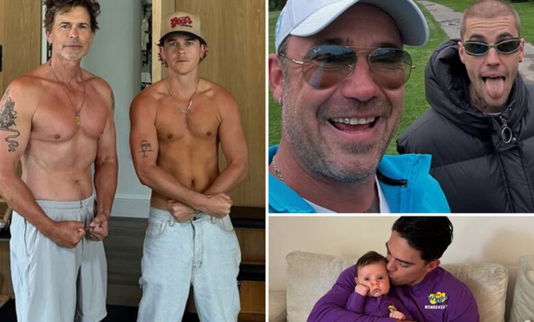 Celebrity Dads With Their Mini-Mes Celebrity Dads With Their Mini-Mes