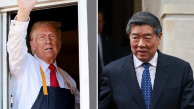 China chows on US fast food at London trade talks