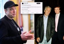 Elon Musk deletes tweet claiming Trump was ‘in the Epstein files’