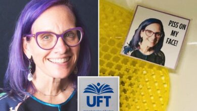 Female NYC teacher-union rep targeted by ‘disgusting’ cards in urinals: ‘Piss on my face’