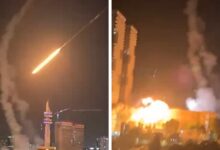 Iran Fires Retaliatory Missile Strikes Into Israel, Caught On Video