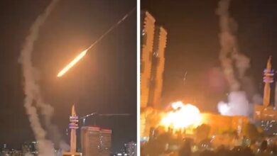 Iran Fires Retaliatory Missile Strikes Into Israel, Caught On Video