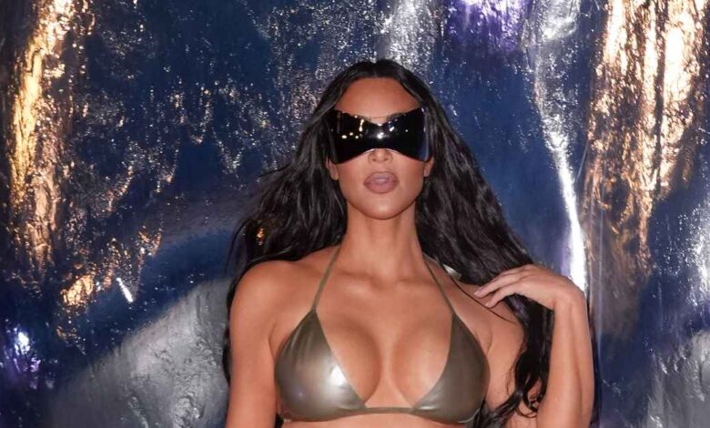 Kim Kardashian Shows Toned Body in Skims Bikini Snap Kim Kardashian Shows Toned Body in Skims Bikini Snap