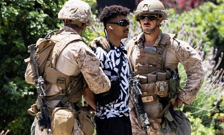 Marines Carry Out First Known Detention Of Civilian In LA ICE Protests Marines Carry Out First Known Detention Of Civilian In LA ICE Protests