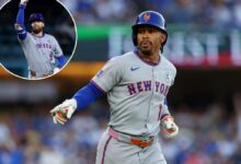 Mets survive late Dodgers rally to open series with 10-inning win