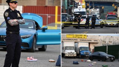 NYPD cop fires at armed BMW thieves who tried to mow down officers during heist from Queens shop: cops