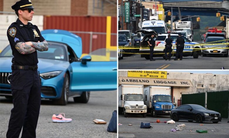 NYPD cop fires at armed BMW thieves who tried to mow down officers during heist from Queens shop: cops NYPD cop fires at armed BMW thieves who tried to mow down officers during heist from Queens shop: cops