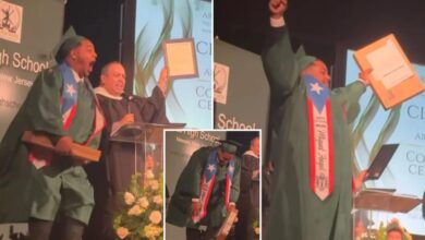 New Jersey Newark Public Schools surprise 34 students with K teaching job offers at graduation