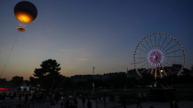 Paris’ iconic cauldron from the Olympic Games returns to light up summer nights