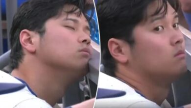 Shohei Ohtani appears to doze off during Dodgers’ win vs. Yankees