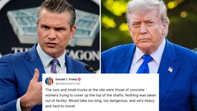 Trump, Hegseth reject suggestion Iran moved uranium before US strikes