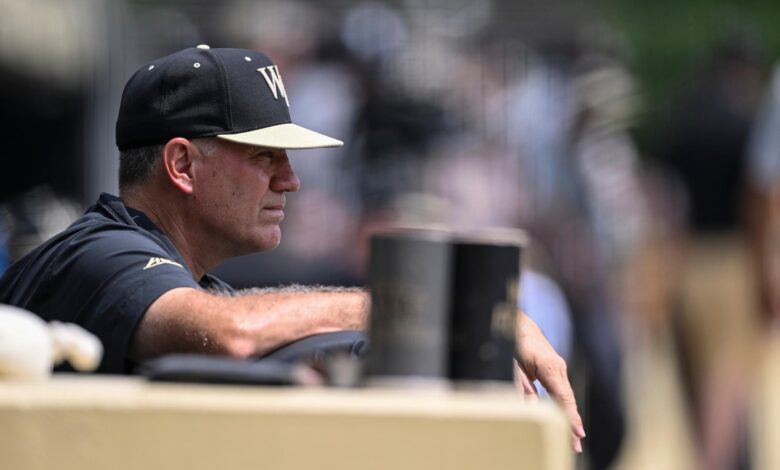 Wake Forest baseball coach apologizes for apparent homophobic slur at NCAA regional vs. Tennessee Wake Forest baseball coach apologizes for apparent homophobic slur at NCAA regional vs. Tennessee
