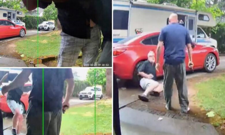 Wild video shows drunk, armed DoorDash driver wrestling with customer while demanding a tip: cops Wild video shows drunk, armed DoorDash driver wrestling with customer while demanding a tip: cops
