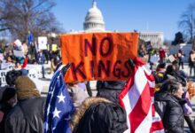 “No Kings” day merch for sale on Amazon, Temu and other e-commerce sites