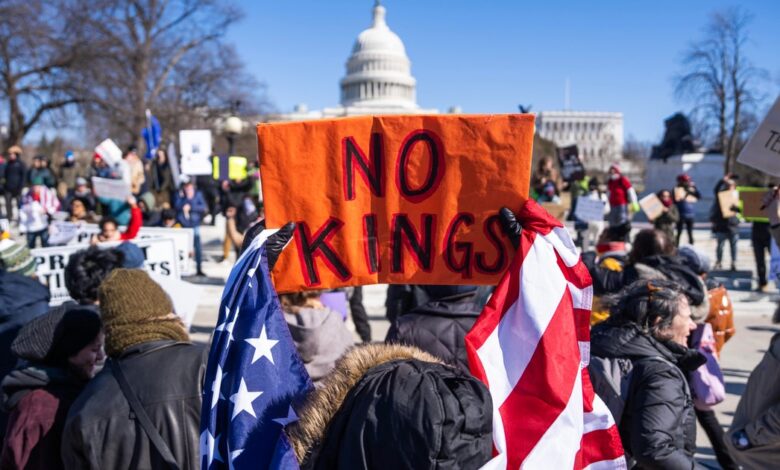 “No Kings” day merch for sale on Amazon, Temu and other e-commerce sites “No Kings” day merch for sale on Amazon, Temu and other e-commerce sites