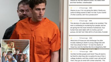 Bryan Kohberger’s controversial plea moves angry commenters to bomb Idaho prosecutor’s office with one-star reviews