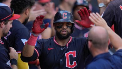 Carlos Santana homers to help the Guardians top the White Sox 4-2 in doubleheader opener