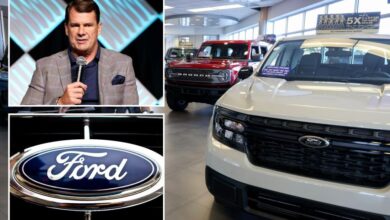 Ford shares slide as automaker takes 0M hit from tariffs, cuts profit forecast