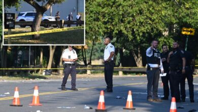 Gunmen in ski masks shoot two men dead outside NYC park, then escape on moped: cops