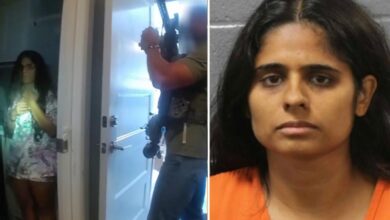 New video details home raid of Oklahoma pediatrician Neha Gupta accused of drowning 4-year-old daughter in Florida