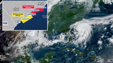Tropical Storm Chantal makes landfall in Carolinas — as officials warn of deadly flash flood risk