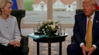 Trump’s Decline Exposed With Deranged Babble While Meeting With EU President