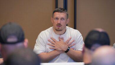 War veterans go from Ukraine front lines to Wembley ringside for Usyk’s heavyweight bout