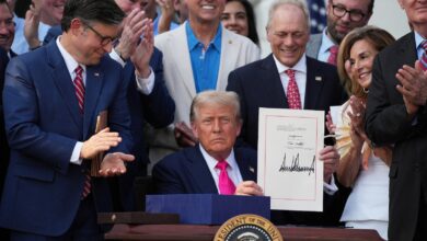 Trump signs controversial spending bill during White House 4th of July celebrations