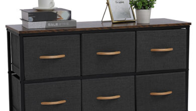 3-Tier Dresser with 6 Fabric Drawers