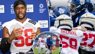 Giants’ Micah McFadden, Bobby Okereke on important mission