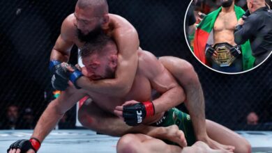 Khamzat Chimaev wins middleweight belt