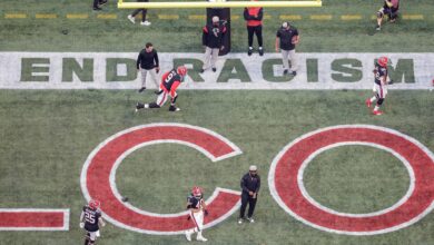 NFL teams will again stencil messages in the end zone