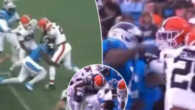 Panthers’ Xavier Legette, Browns’ Rayshawn Jenkins brawl in first preseason game