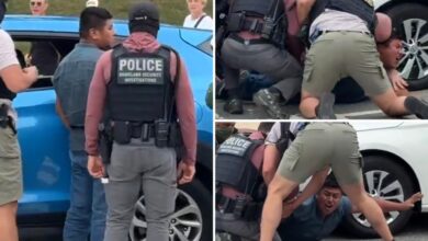 Screaming man who tried to run from federal officers in DC in viral video was previously arrested for child sex crimes and entered US illegally 3 times
