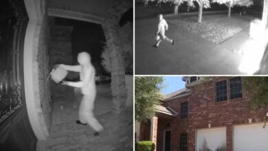 Texas family of 6, including 2 children, narrowly escape house fire set by hooded arsonist while they slept