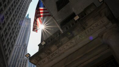 Stock market rallies toward record highs after better-than-expected inflation data